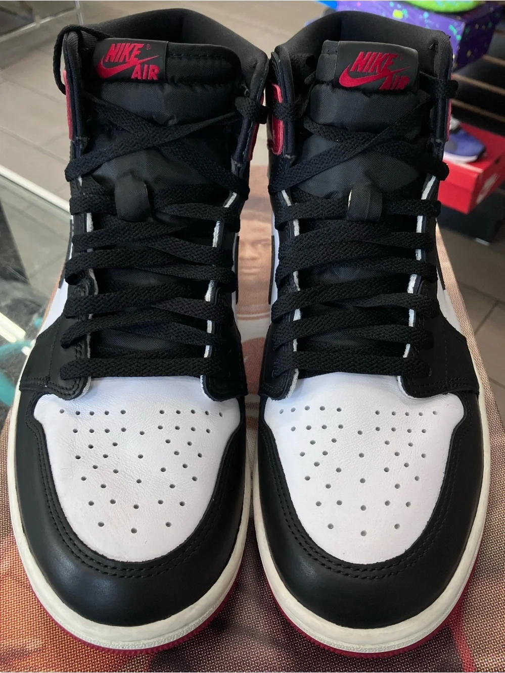 Air Jordan 1 Retro High OG Black Toe Reimagined Size 11